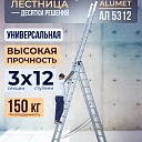 Лестница трехсекционная Alumet Ал 5312 фото 1