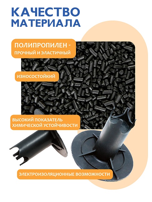 Фиксатор арматуры Промышленник стульчик под сыпучий грунт с литой опорой ФС 60 250 шт. фото 5