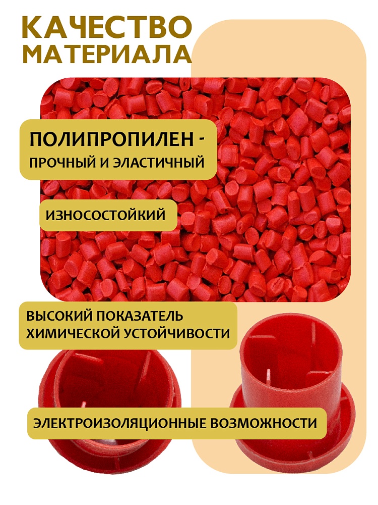 Фиксатор арматуры защитный колпачок Промышленник 10-18 мм 2000 шт. фото 3