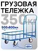 Платформенная тележка ПБМ-5.8 125 мм с бортиком