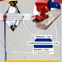 Гладилка по бетону TeaM 1,8 м (со сборной ручкой 5,7м) фото 6