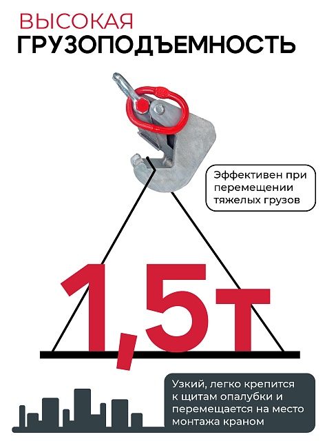 Захват монтажный Промышленник оцинкованный 1,5 т фото 4