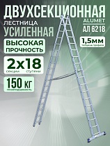 Купить Лестница двухсекционная Ал 6218