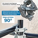 Хомут неповоротный 48х60 мм, кованный фото 3