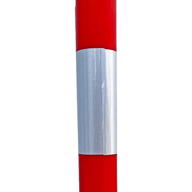 Аварийное ограждение Промышленник Веха дорожная сигнальная 1,8 м, с 3-мя с/о лентами (10 шт) фото 4