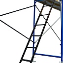 Настил перфорированный оцинкованный с люком и лестницей для строительных лесов 0,6х3,0 м фото 3