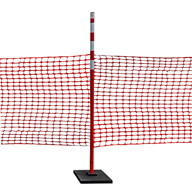 Аварийное ограждение Промышленник Веха дорожная сигнальная 1,8 м, с 3-мя с/о лентами (10 шт) фото 3