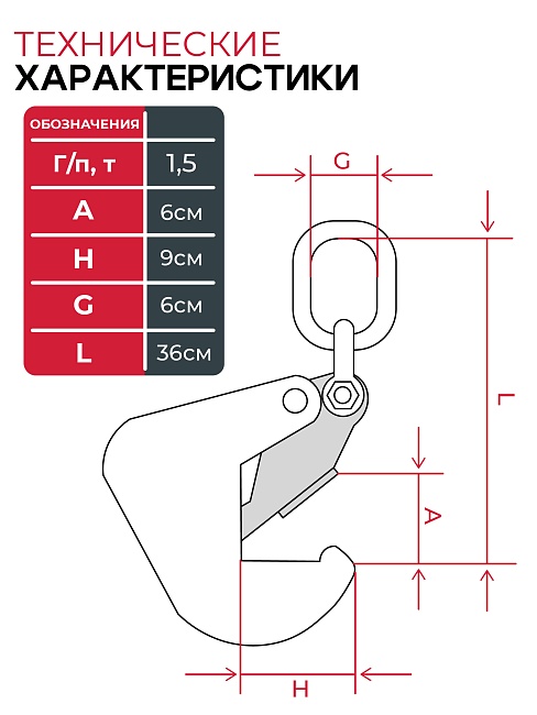 Захват монтажный Промышленник оцинкованный 1,5 т фото 6