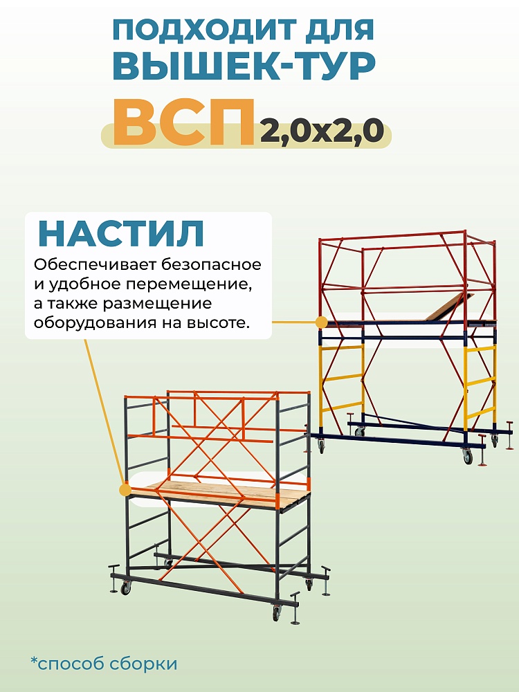 Настил вышки-туры Промышленник ВСП-250/2,0 узкий фото 2