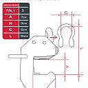 Захват монтажный Промышленник широкий оцинкованный 3,0 т фото 6