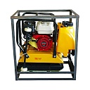 Виброплита бензиновая TeaM С-90 с двигателем Honda и баком для воды, ковриком и колесами фото 5