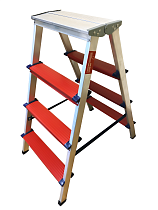 Купить Двухсторонняя алюминиевая комбинированная стремянка TeaM 4x4