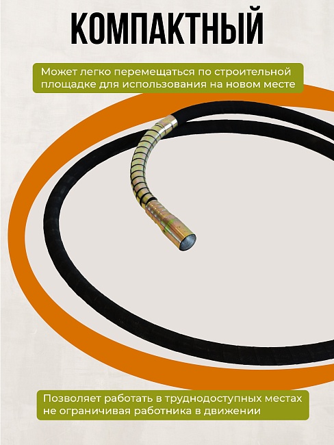 Гибкий вал TeaM 3 метра для ЭП-1400/2200 фото 5