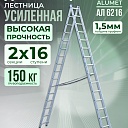 Лестница двухсекционная Alumet Ал 6216 фото 1
