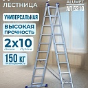 Лестница двухсекционная Alumet Ал 5210 фото 1