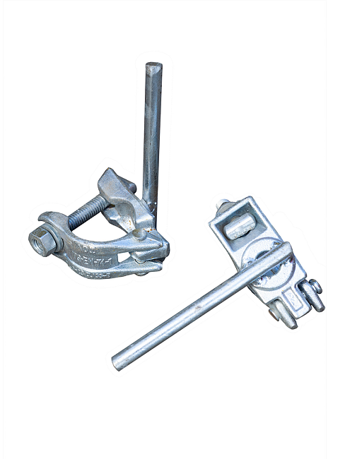 Комплект ограждающее устройство, хомут фиксирующий 2 шт. для строительных лесов фото 5