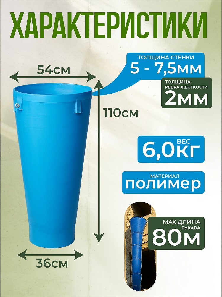 Мусоросброс Промышленник прямая секция фото 2