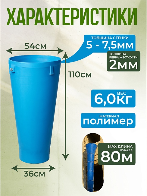 Мусоросброс Промышленник прямая секция фото 2