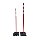 Аварийное ограждение Промышленник веха дорожная сигнальная 1,5 м, с 2-мя с/о лентами (10 шт) фото 5