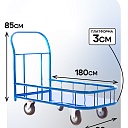 Платформенная тележка Промышленник 1800х800 ПБМ-8.18 250 мм с бортиком фото 2