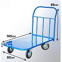 Платформенная тележка Промышленник 1400х800 П-8.14 200 мм фото 2