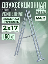 Купить Лестница двухсекционная Ал 6217